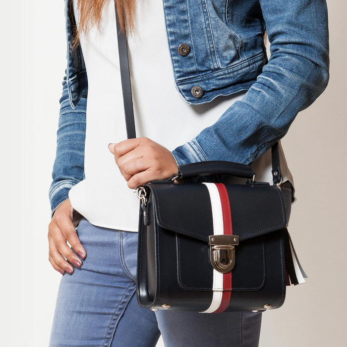 Handmade Leather Sugarcube Handbag – British Edit - Bascora