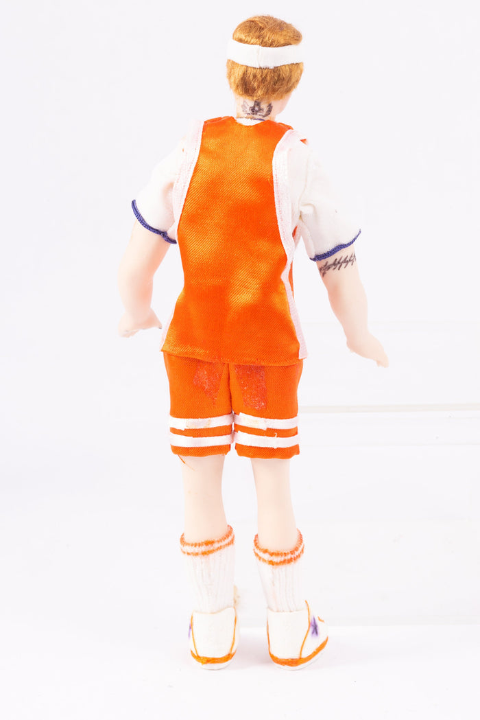 Handmade Porcelain Male Doll Dressed as Basketball Player