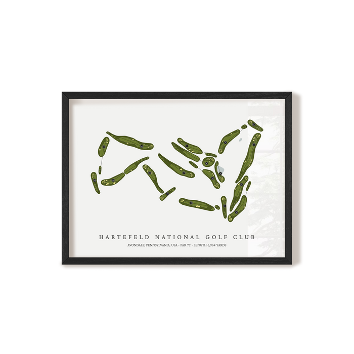 Hartefeld National Golf Club | Golf Course Map | Black+Frame