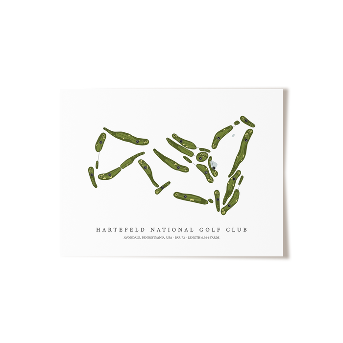 Hartefeld National Golf Club | Golf Course Map | Unframed