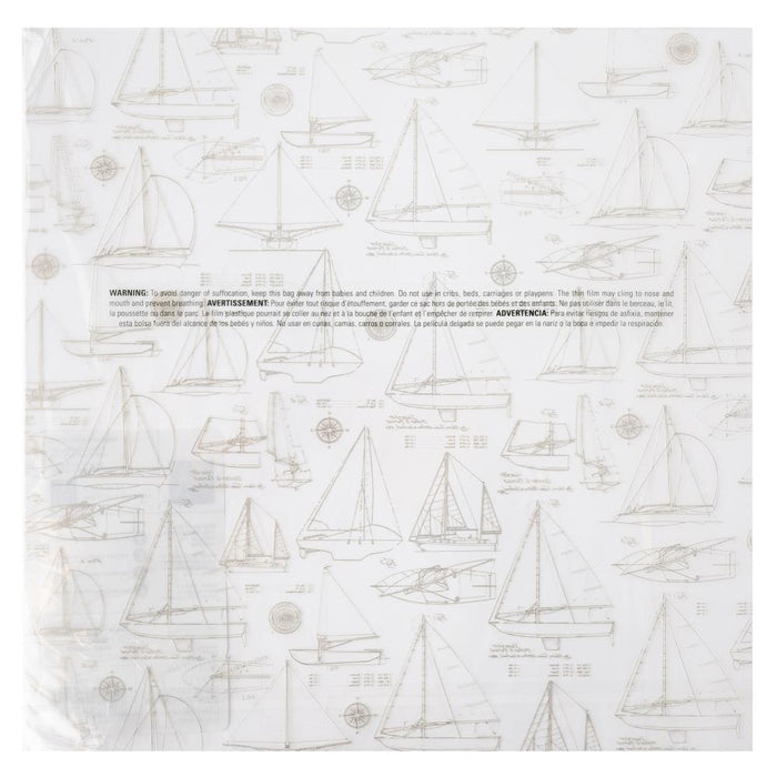 Heidi Swapp - Specialty Paper 12"X12" - Acetate W/Gold Foil - Set Sail. Available at Embellish Away located in Bowmanville Ontario Canada.