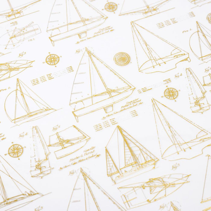 Heidi Swapp - Specialty Paper 12"X12" - Acetate W/Gold Foil - Set Sail. Available at Embellish Away located in Bowmanville Ontario Canada.