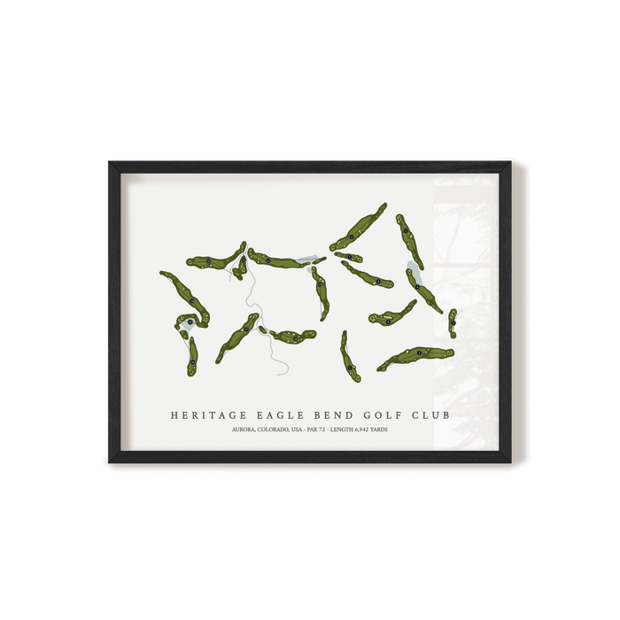 Heritage Eagle Bend Golf Club | Golf Course Map | Black+Frame