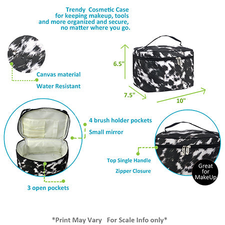 !HOT DEAL! DEAL! Cow Couture NGIL Large Top Handle Cosmetic Case