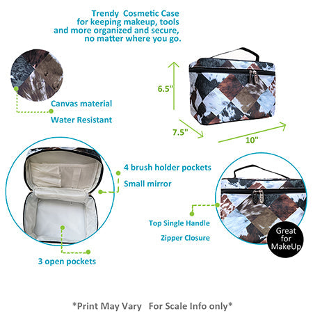 !HOT DEAL! DEAL! Deja Moo NGIL Large Top Handle Cosmetic Case