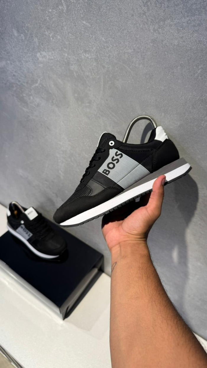 HUGO BOSS NEGRO RAYAS BLANCA