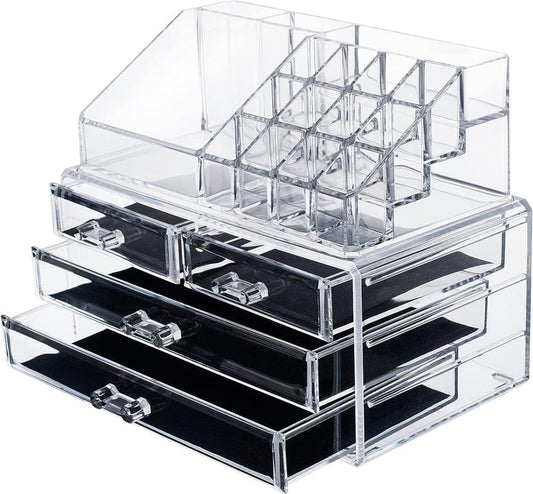 i-Spa Glam Multi Storage Display | CLEAR