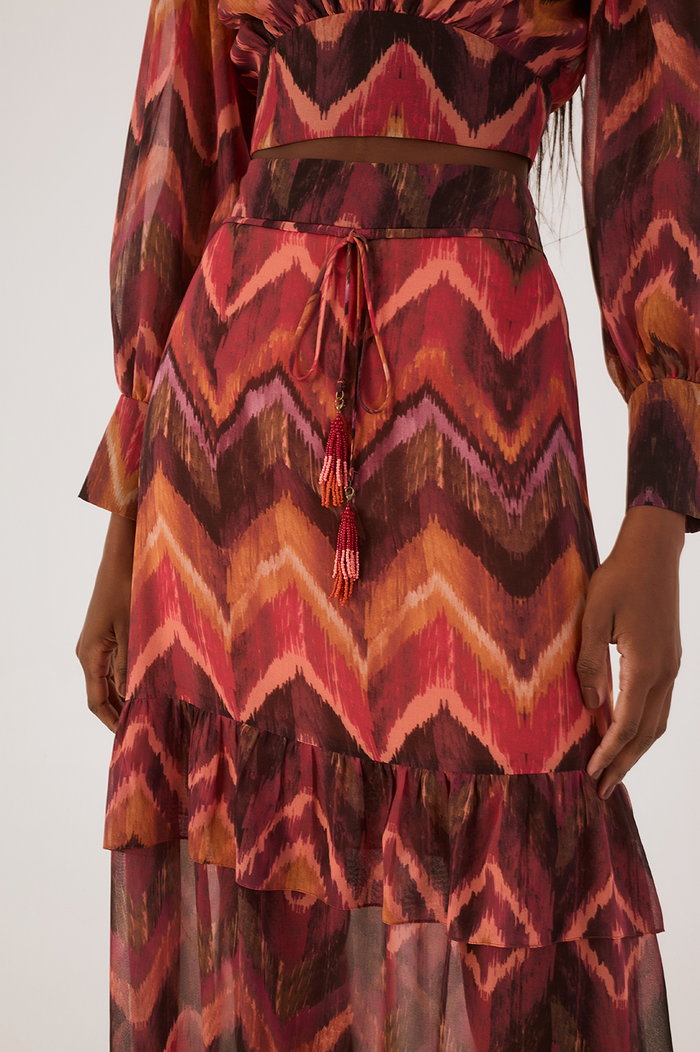 Ikat Print Maxi Skirt_5