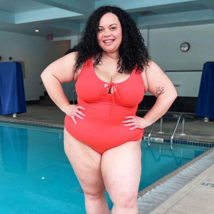 I'll Be Right Here Swimsuit - Coral - Snag