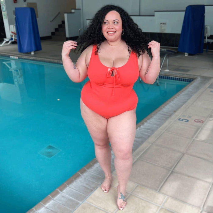 I'll Be Right Here Swimsuit - Coral - Snag