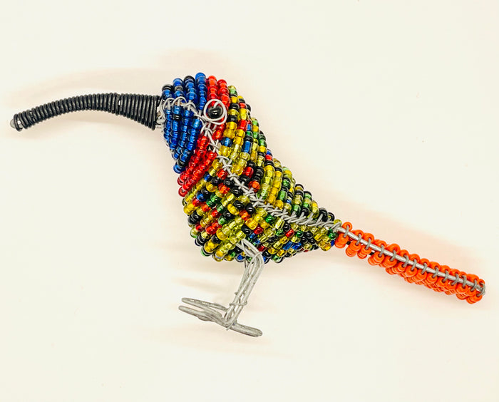 Blue Sunbird (Small) - Beaded Bird