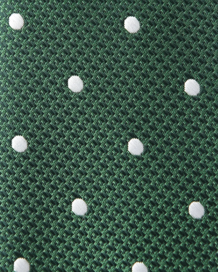 Immortal Green Polka Dot Tie
