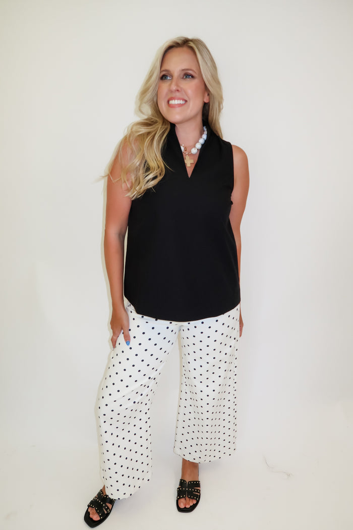 In Good Taste Wide Hem Sleeveless Top - The Pink Tulip Clothing