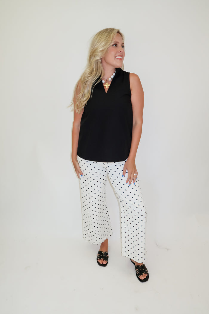 In Good Taste Wide Hem Sleeveless Top - The Pink Tulip Clothing