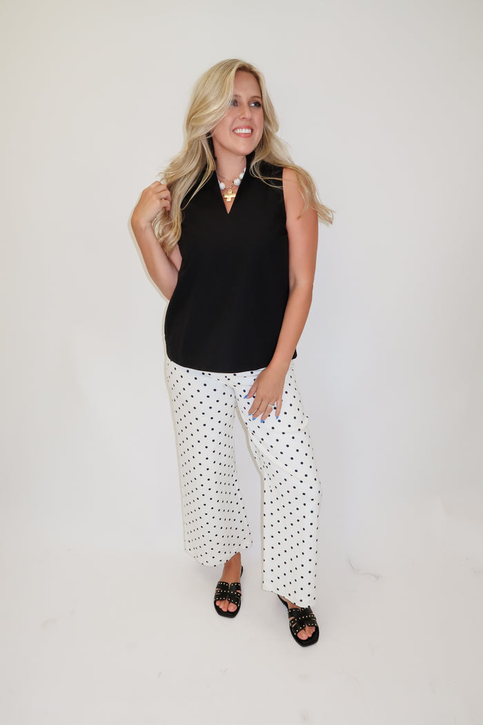 In Good Taste Wide Hem Sleeveless Top - The Pink Tulip Clothing