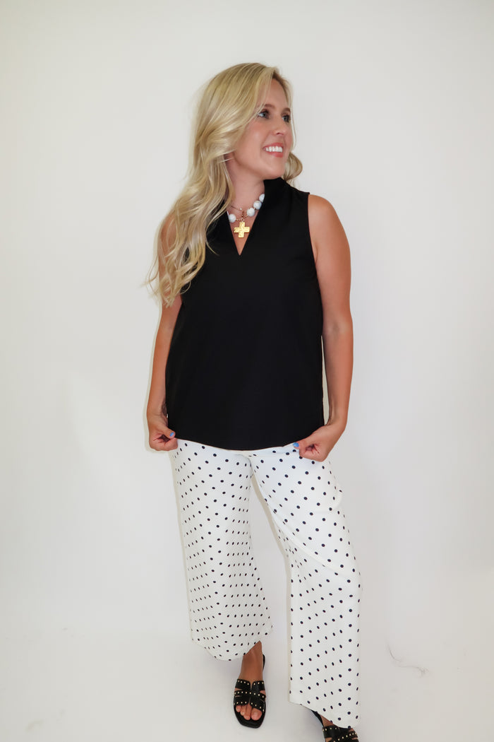 In Good Taste Wide Hem Sleeveless Top - The Pink Tulip Clothing