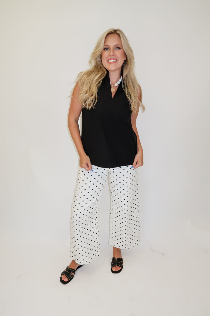 In Good Taste Wide Hem Sleeveless Top - The Pink Tulip Clothing