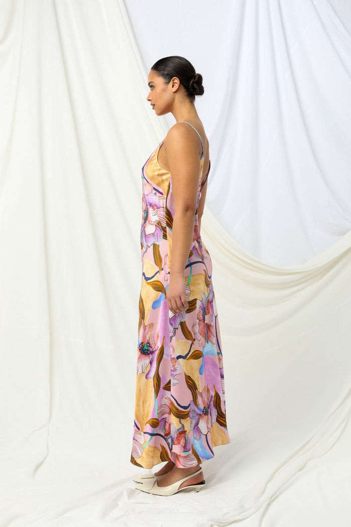Womens Indi Slip Dress Multicolor 605ka018