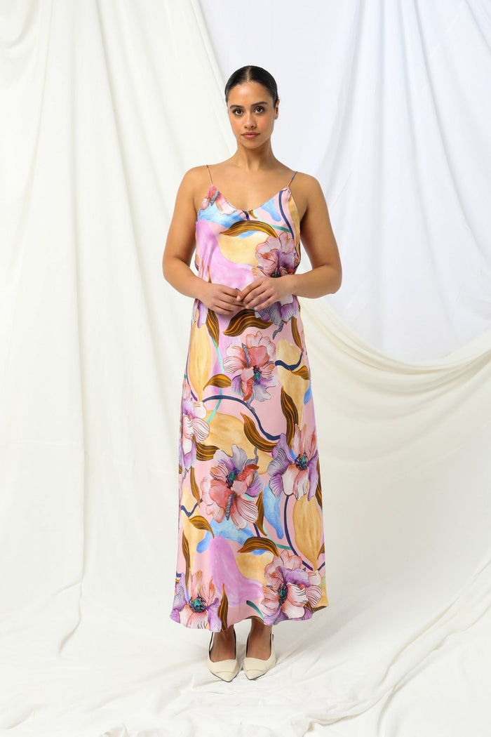 Womens Indi Slip Dress Multicolor 605ka018