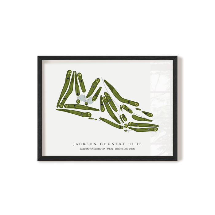Jackson Country Club | Golf Course Map | Black+Frame