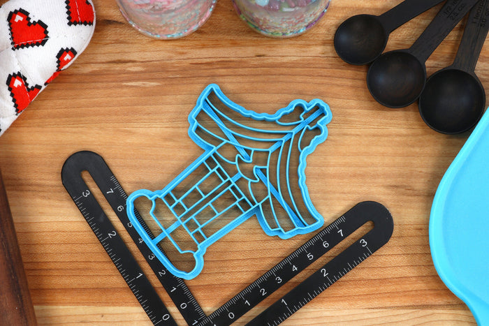 Japanese Shrine Cookie Cutters - Omamori, Tori Gate, Shrine Maiden, Kasuga Taisha, Shimenawa Rope - Shrine Themed Gift