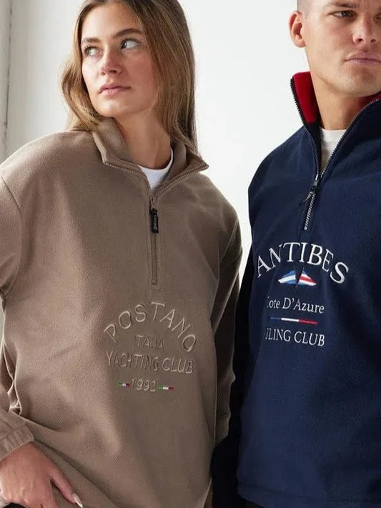 Positano Yacht Fleece – Beige - Bascora