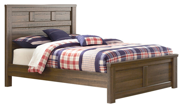 Juararo B251YB2 Dark Brown Twin Panel Bed
