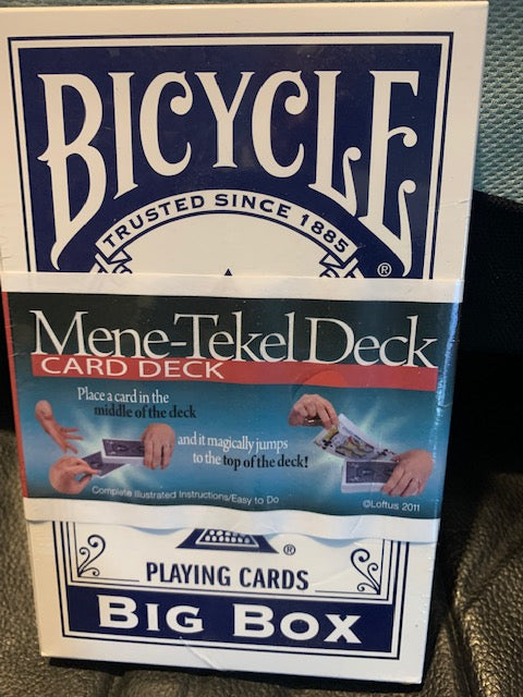 Jumbo Mene-Tekel Deck - Jumbo Bicycle Magic Trick Card Deck - Easy To Do!