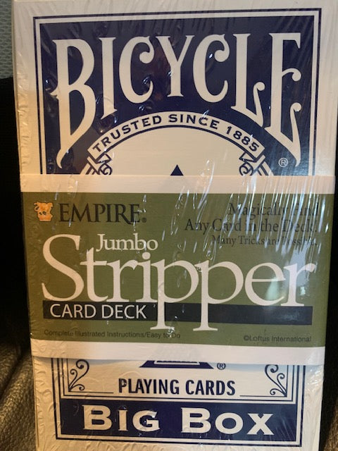 Jumbo Stripper Deck - Jumbo Bicycle Magic Trick Card Deck - Easy To Do!