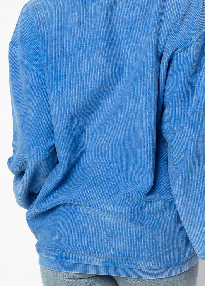 Kansas Jayhawks Women's Clubhouse Original Corded Crew