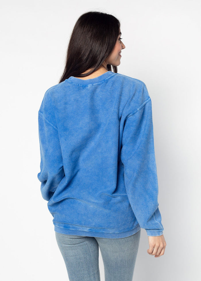 Kansas Jayhawks Women's Clubhouse Original Corded Crew