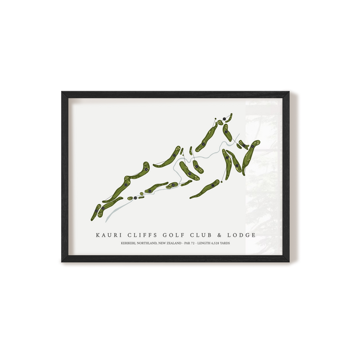 Kauri Cliffs Golf Club & Lodge | Golf Course Map | Black+Frame
