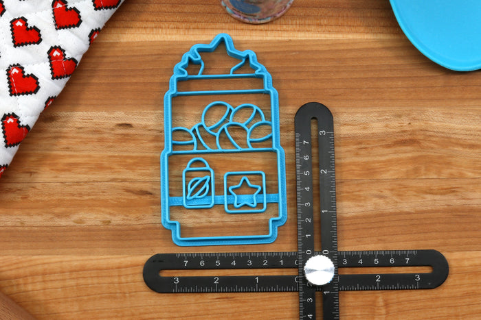 Kawaii Arcade Cookie Cutters - Fighter Box, Gachapon Machine, Kawaii Claw Machine, Star Gachapon, UWU Cabinet - Anime Baking