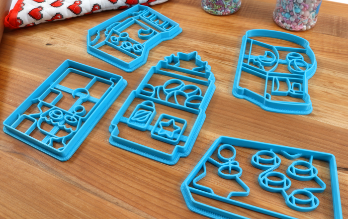 Kawaii Arcade Cookie Cutters - Fighter Box, Gachapon Machine, Kawaii Claw Machine, Star Gachapon, UWU Cabinet