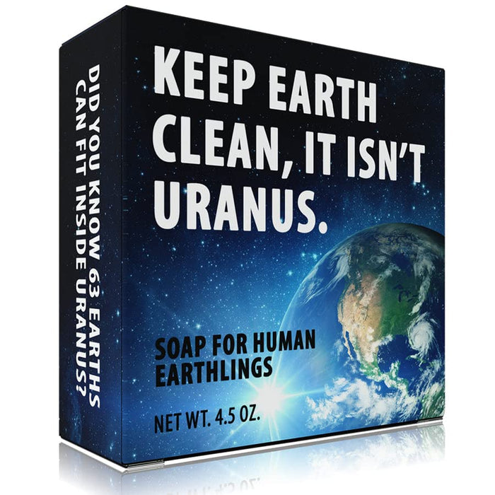Keep Earth Clean, It Isn't Uranus Soap - Funny Soap - Stocking Stuffer - Jokes, Gags, Pranks