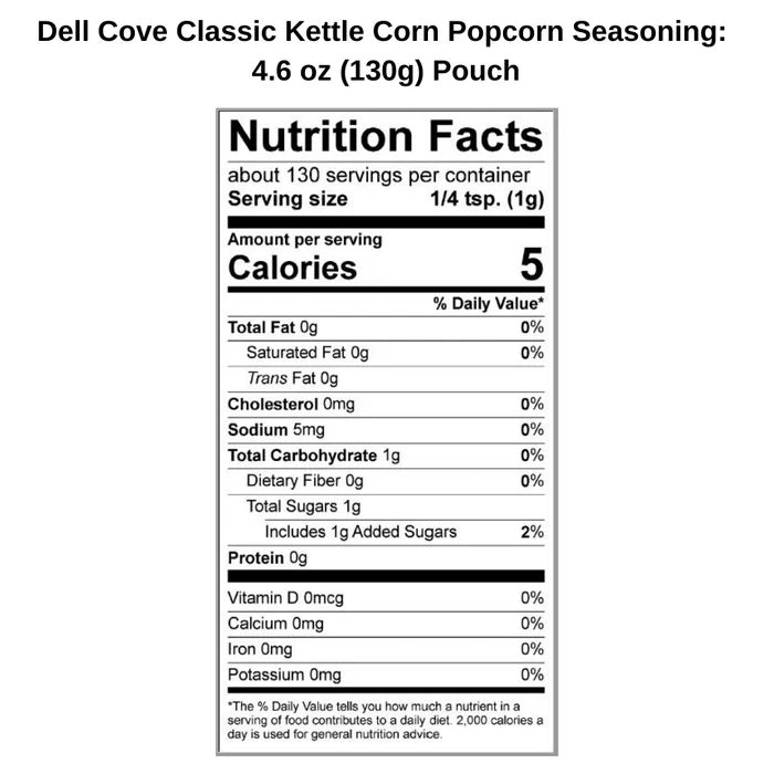 Kettle Corn Popcorn Seasoning