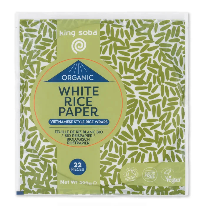 King Soba Organic White Rice Paper 200g