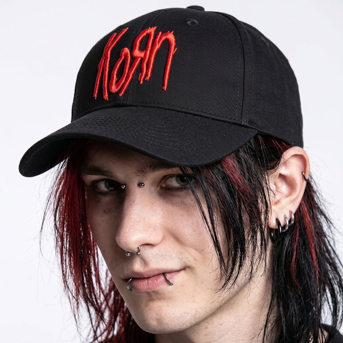 KORN - LOGO - Baseball Cap Black