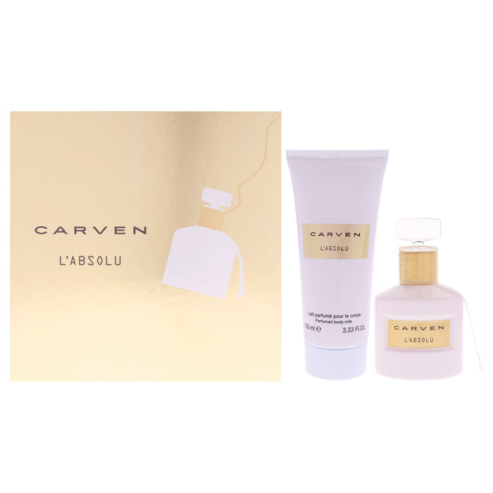 LAbsolu by Carven for Women - 2 Pc Gift Set 1.66oz EDP Spray, 3.33oz Perfume Body Milk