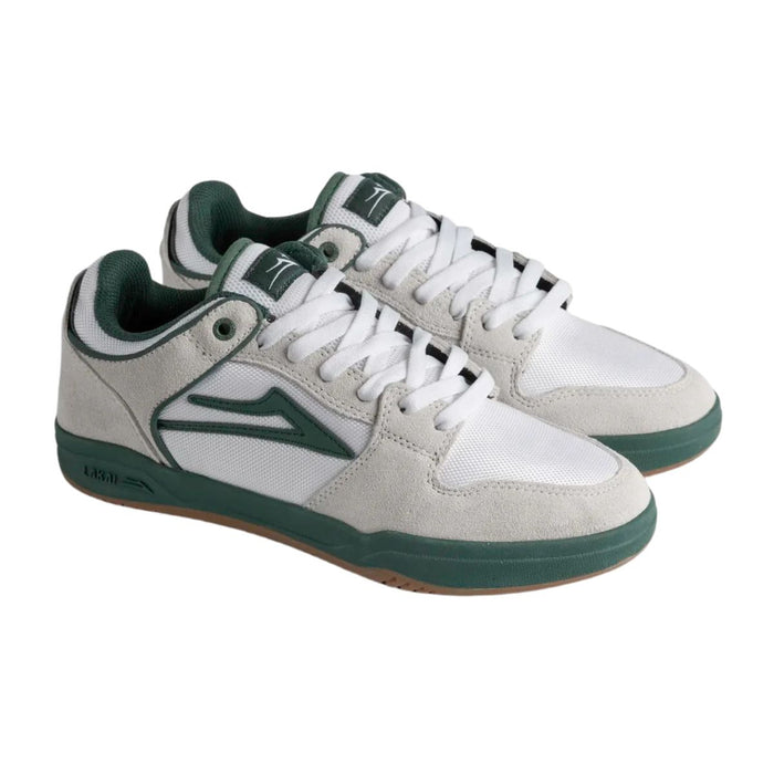 Lakai Telford Low White Suede Cordura Spruce