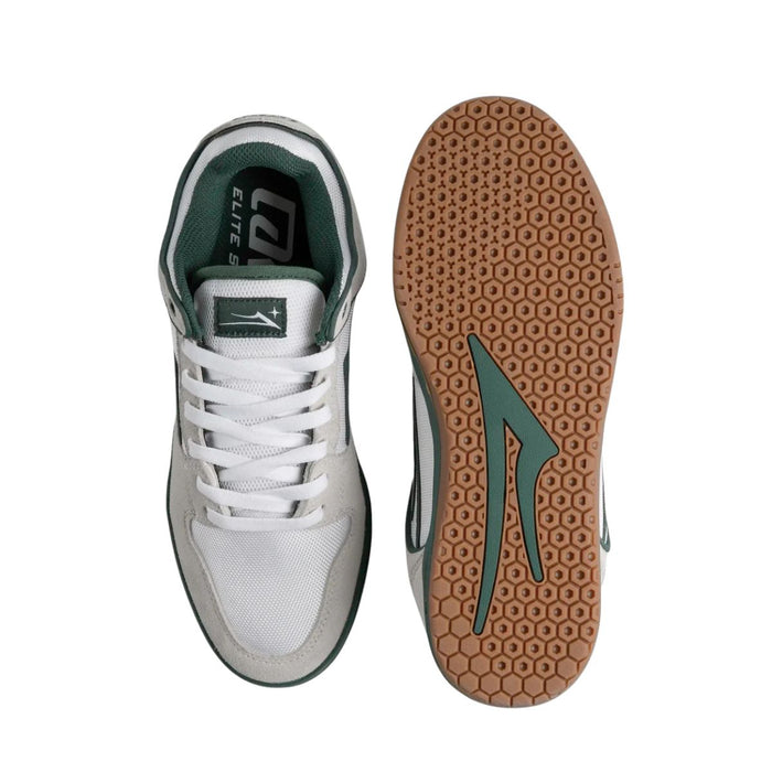 Lakai Telford Low White Suede Cordura Spruce