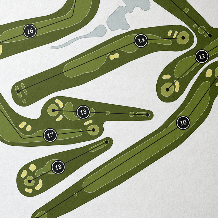 Lake Mohawk Golf Club | Golf Course Map | Close+Up