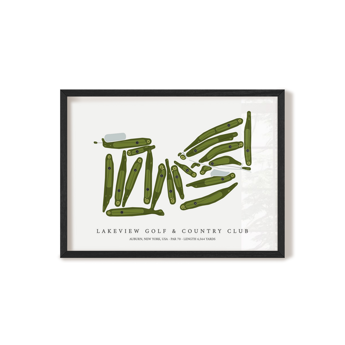 Lakeview Golf & Country Club | Golf Course Map | Black+Frame