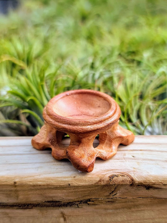Large Wooden Crystal Stand