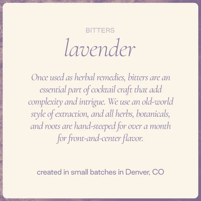 Lavender Floral Bitters