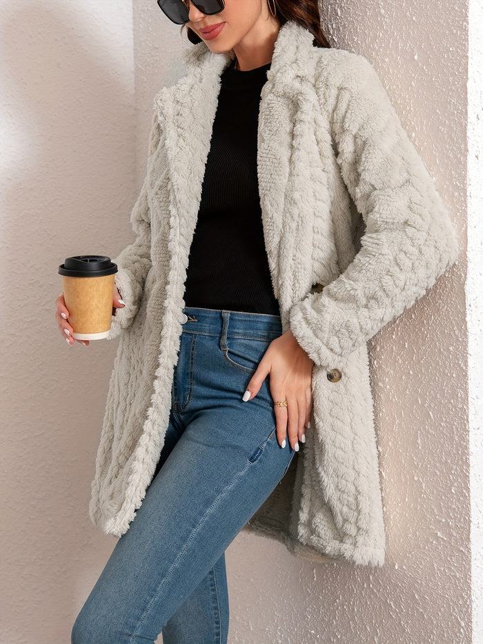 Léa - Manteau en fausse fourrure pour femme