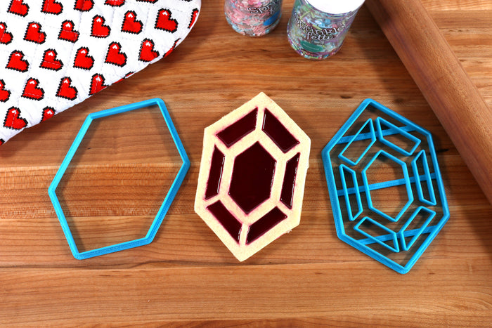 Legend of Zelda Rupee Linzer Tart Cookie Cutter - Breathe of the Wild