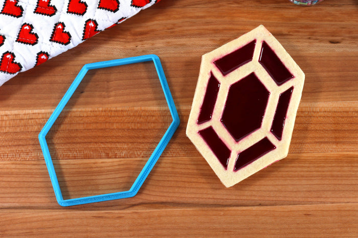Legend of Zelda Rupee Linzer Tart Cookie Cutter - Breathe of the Wild