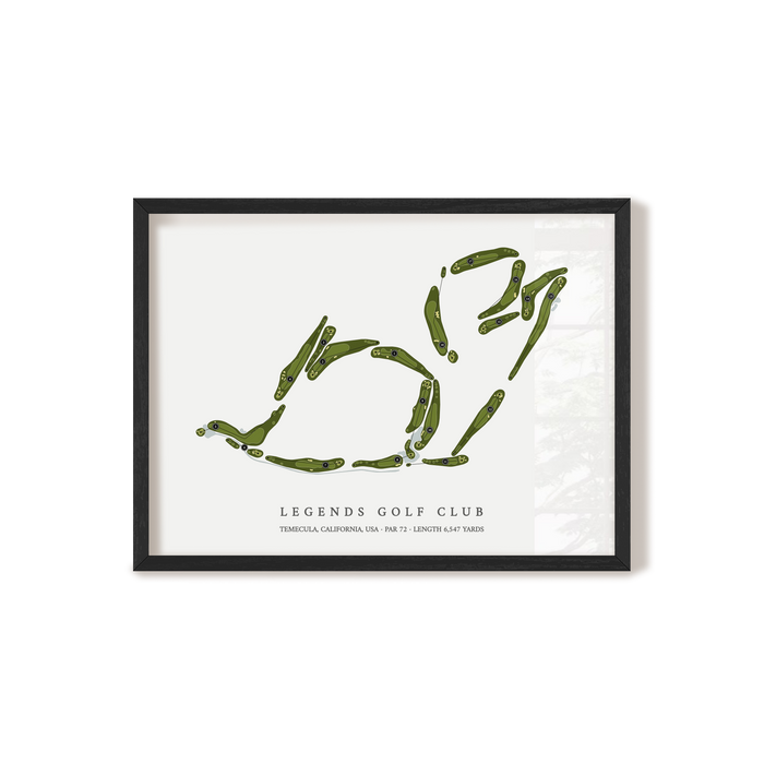 Legends Golf Club | Golf Course Map | Black+Frame