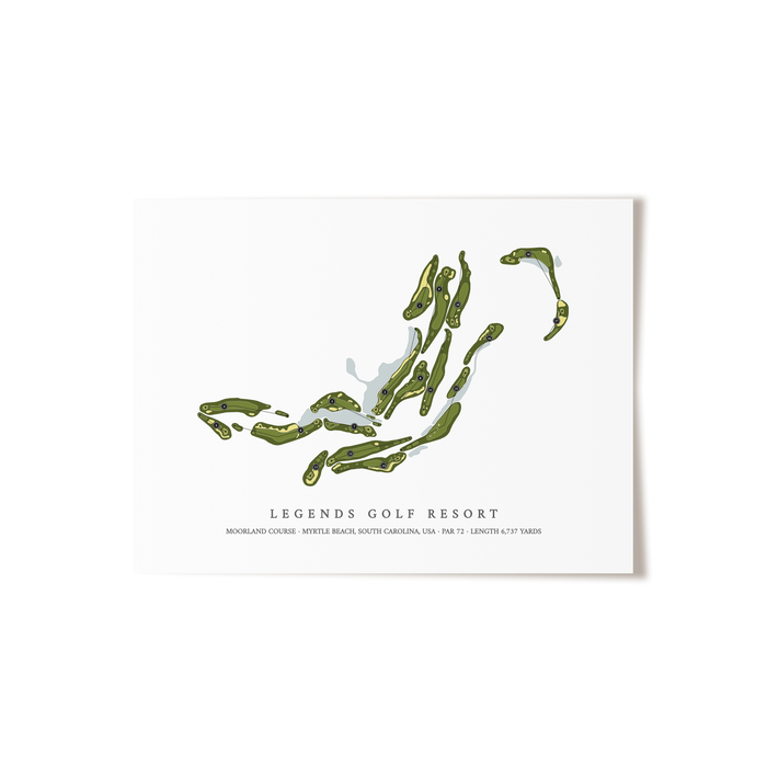 Legends Golf Resort - Moorland Course | Golf Course Print | Unframed